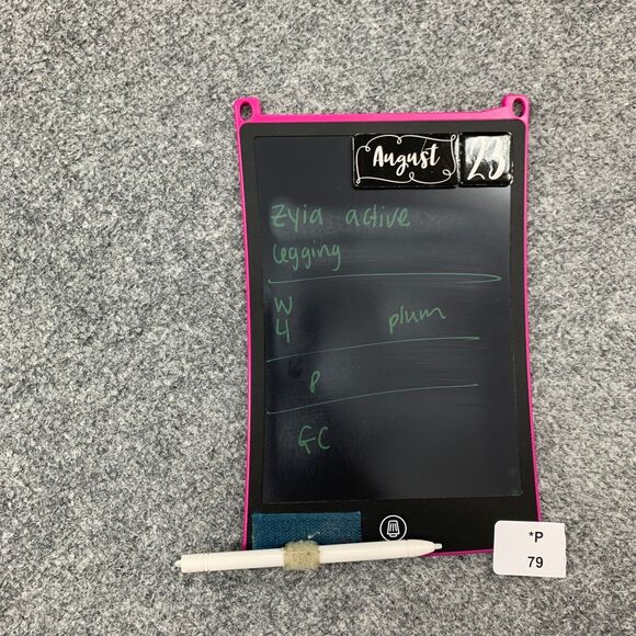 Zyia Active Legging Womens 4 Wine Red Animal Print Mid Rise Stretch Stash Pocket - Picture 9 of 10